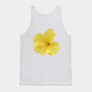 Happy Yellow Hibiscus Tank Top